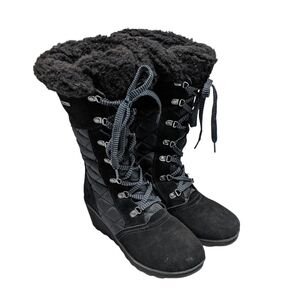 BearPaw Women's Insulated Quilted Winter Boots Size 9